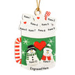 Personalised Christmas Name Ornament - handmade