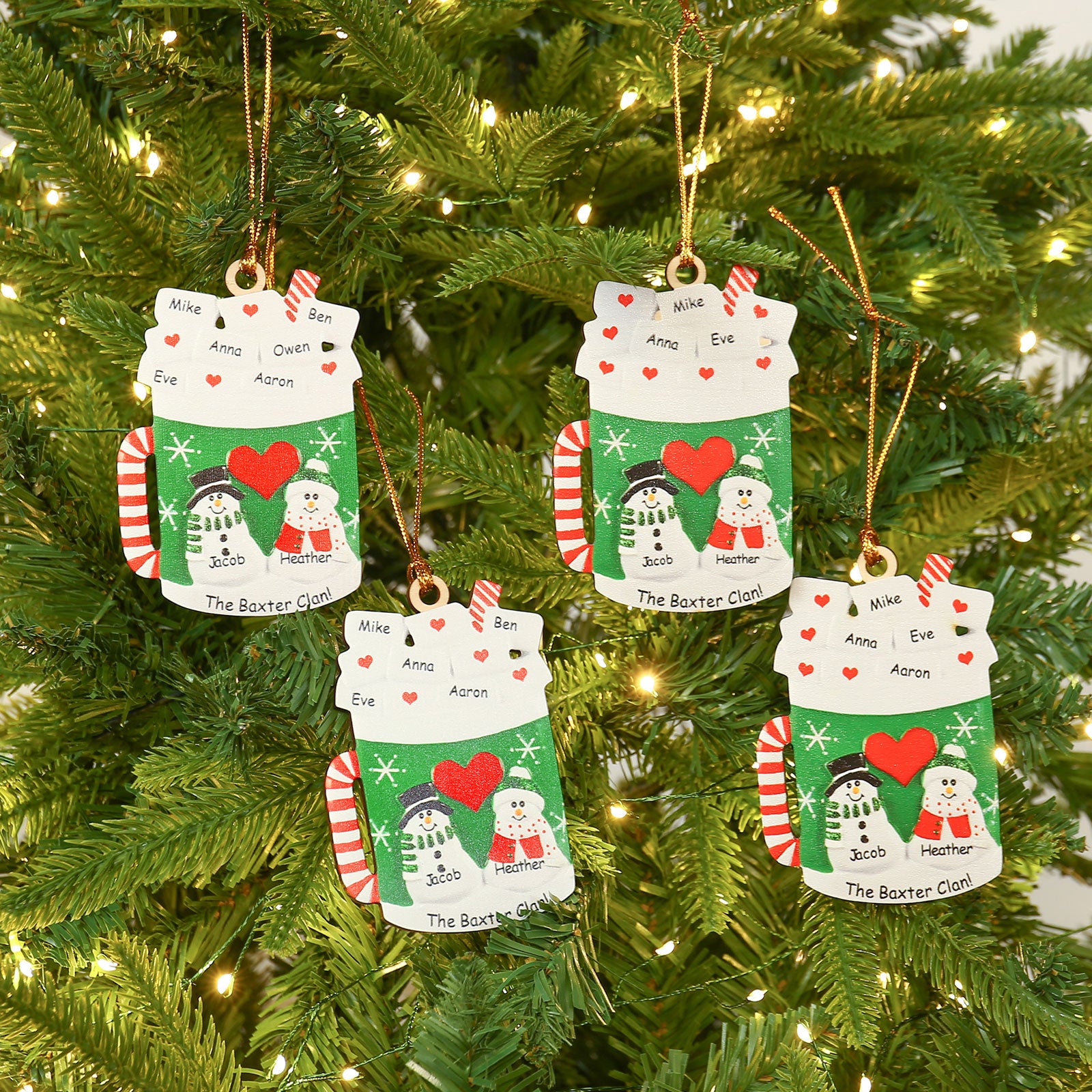 Personalised Christmas Name Ornament - handmade