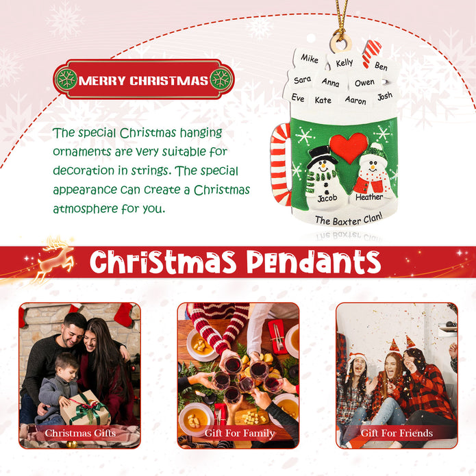 Personalised Christmas Name Ornament - handmade