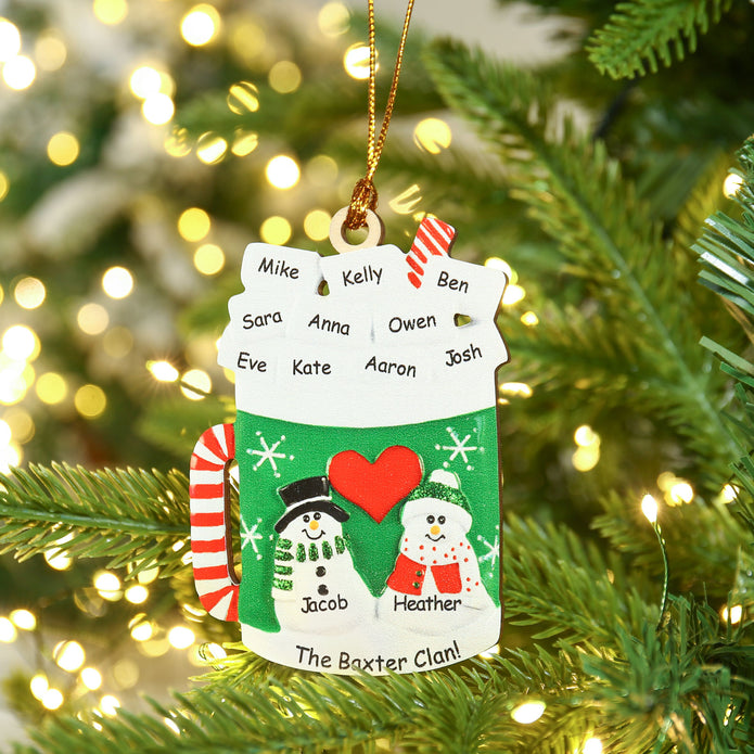 Personalised Christmas Name Ornament - handmade