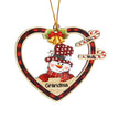 Personalised Heart Christmas Ornament - handmade