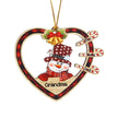 Personalised Heart Christmas Ornament - handmade