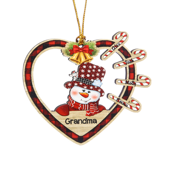 Personalised Heart Christmas Ornament - handmade
