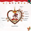 Personalised Heart Christmas Ornament - handmade