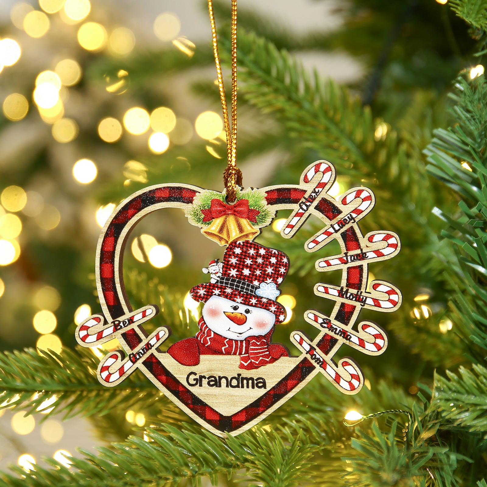 Personalised Heart Christmas Ornament - handmade