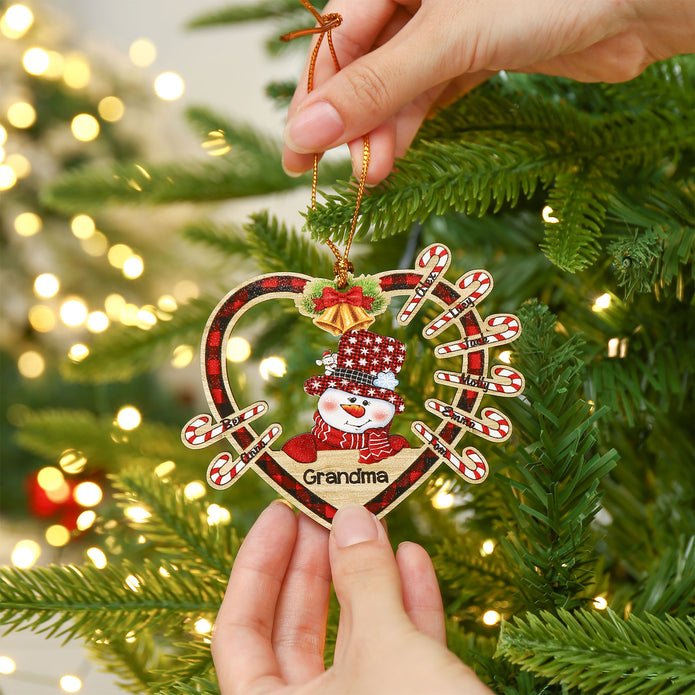 Personalised Heart Christmas Ornament - handmade