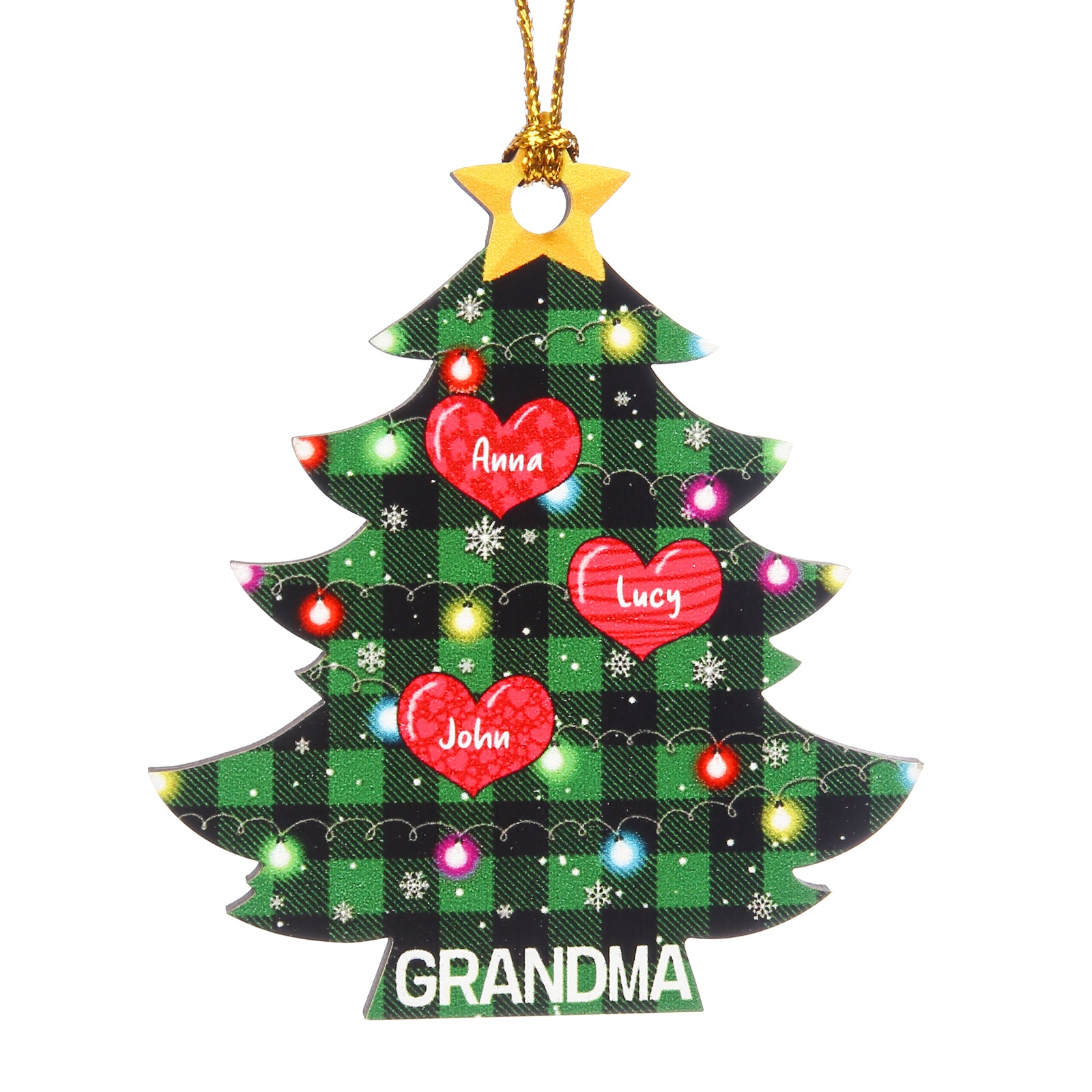 Personalised Christmas Tree Ornament - handmade