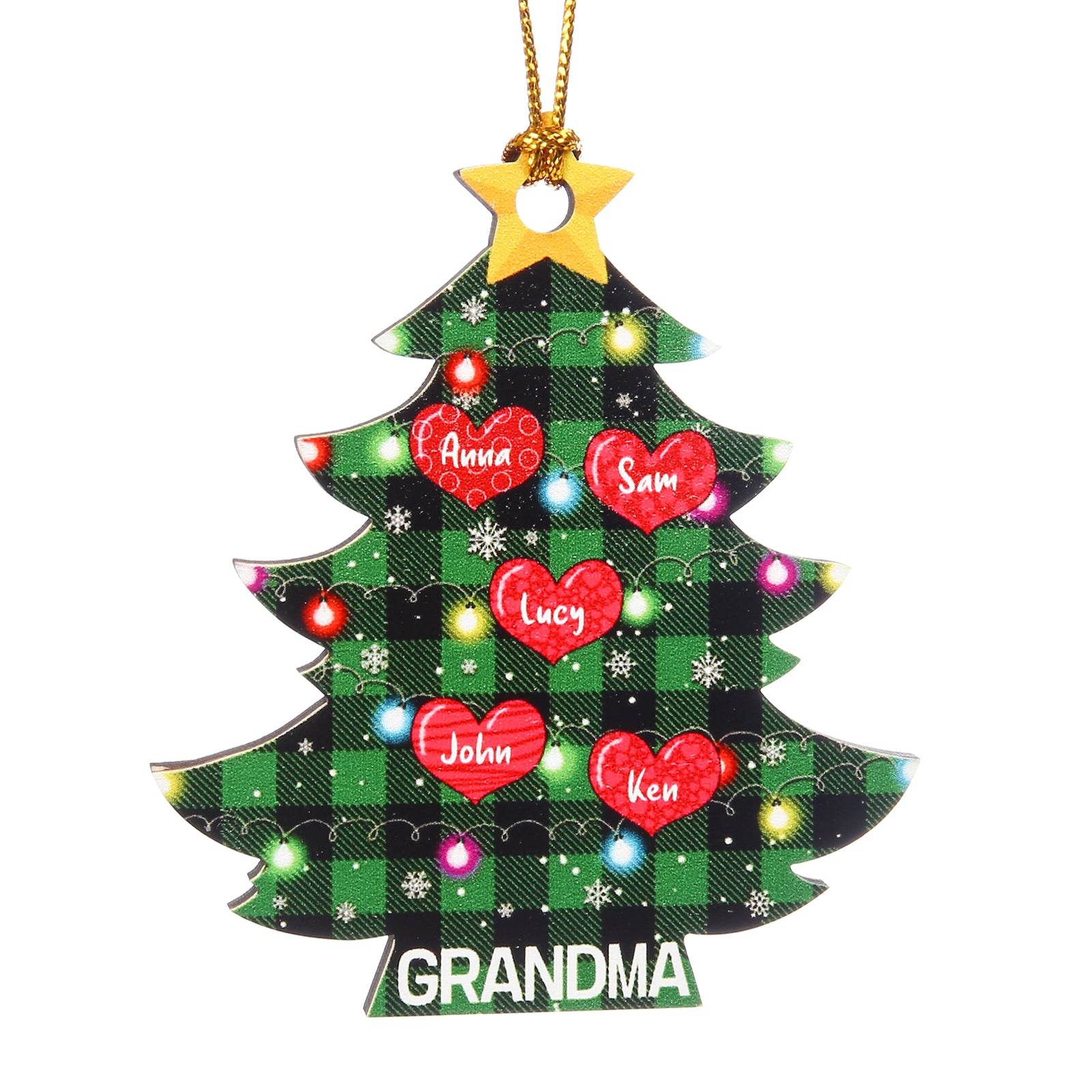 Personalised Christmas Tree Ornament - handmade