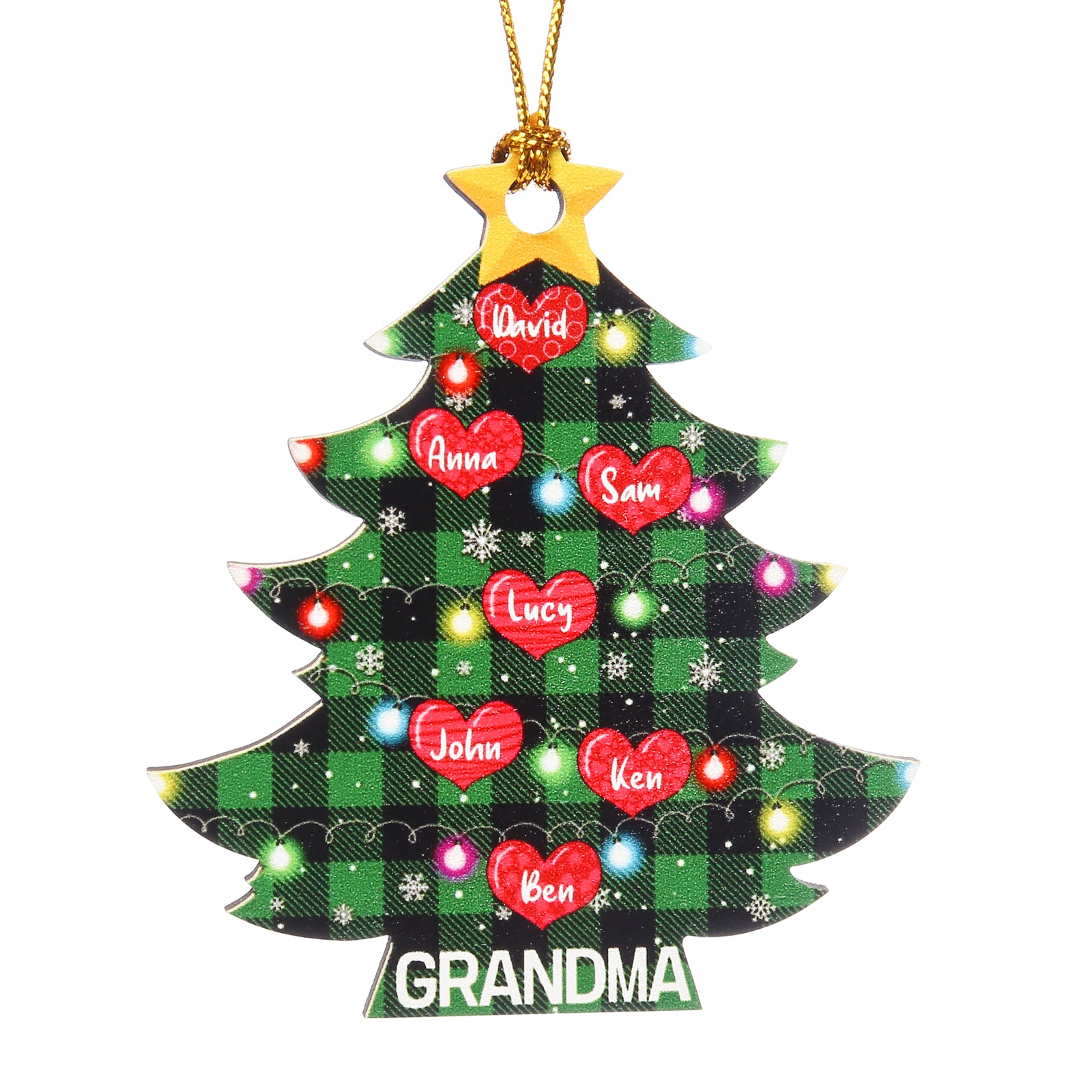 Personalised Christmas Tree Ornament - handmade