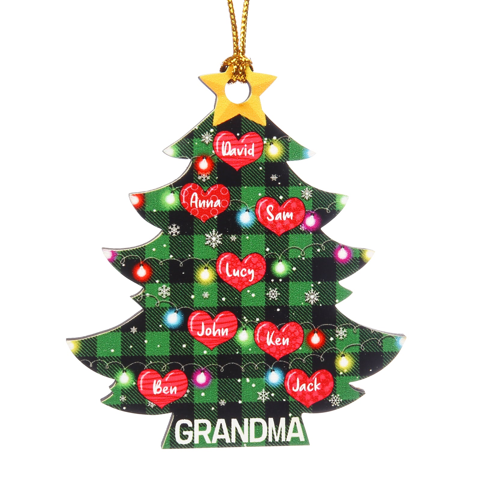 Personalised Christmas Tree Ornament - handmade