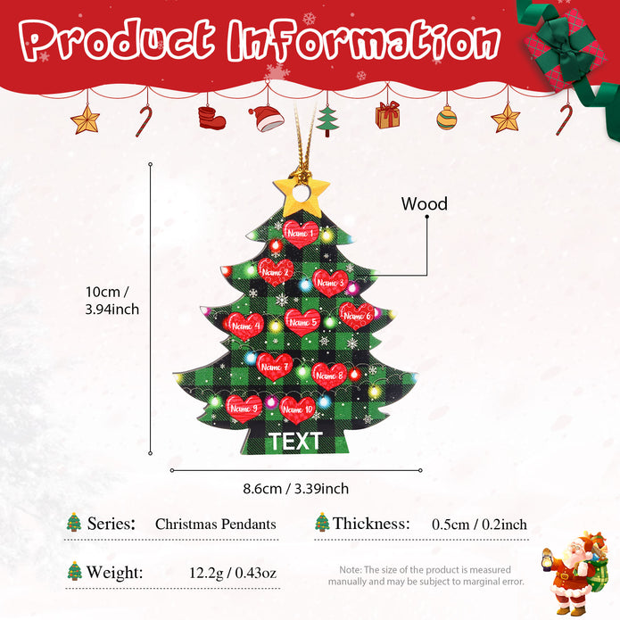 Personalised Christmas Tree Ornament - handmade