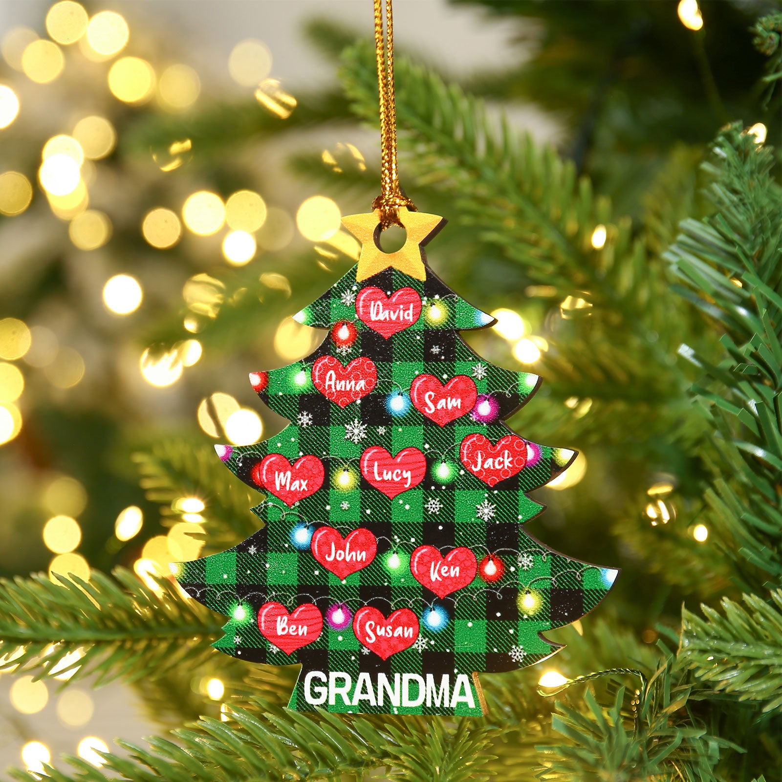 Personalised Christmas Tree Ornament - handmade
