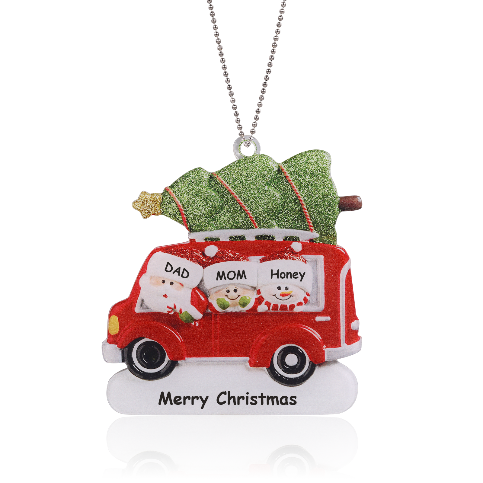 Personalised Car Christmas Ornament - handmade