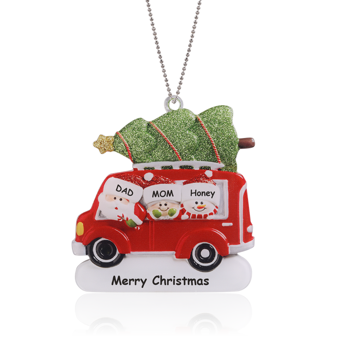 Personalised Car Christmas Ornament - handmade