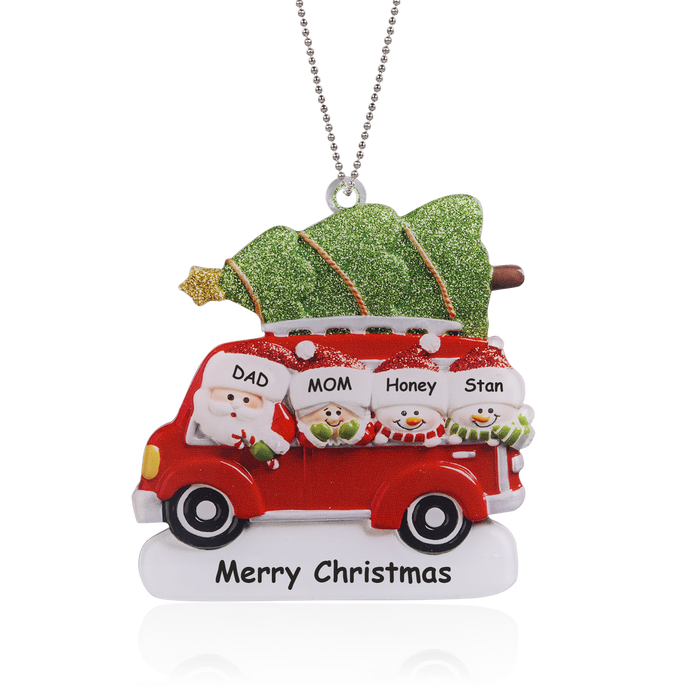 Personalised Car Christmas Ornament - handmade