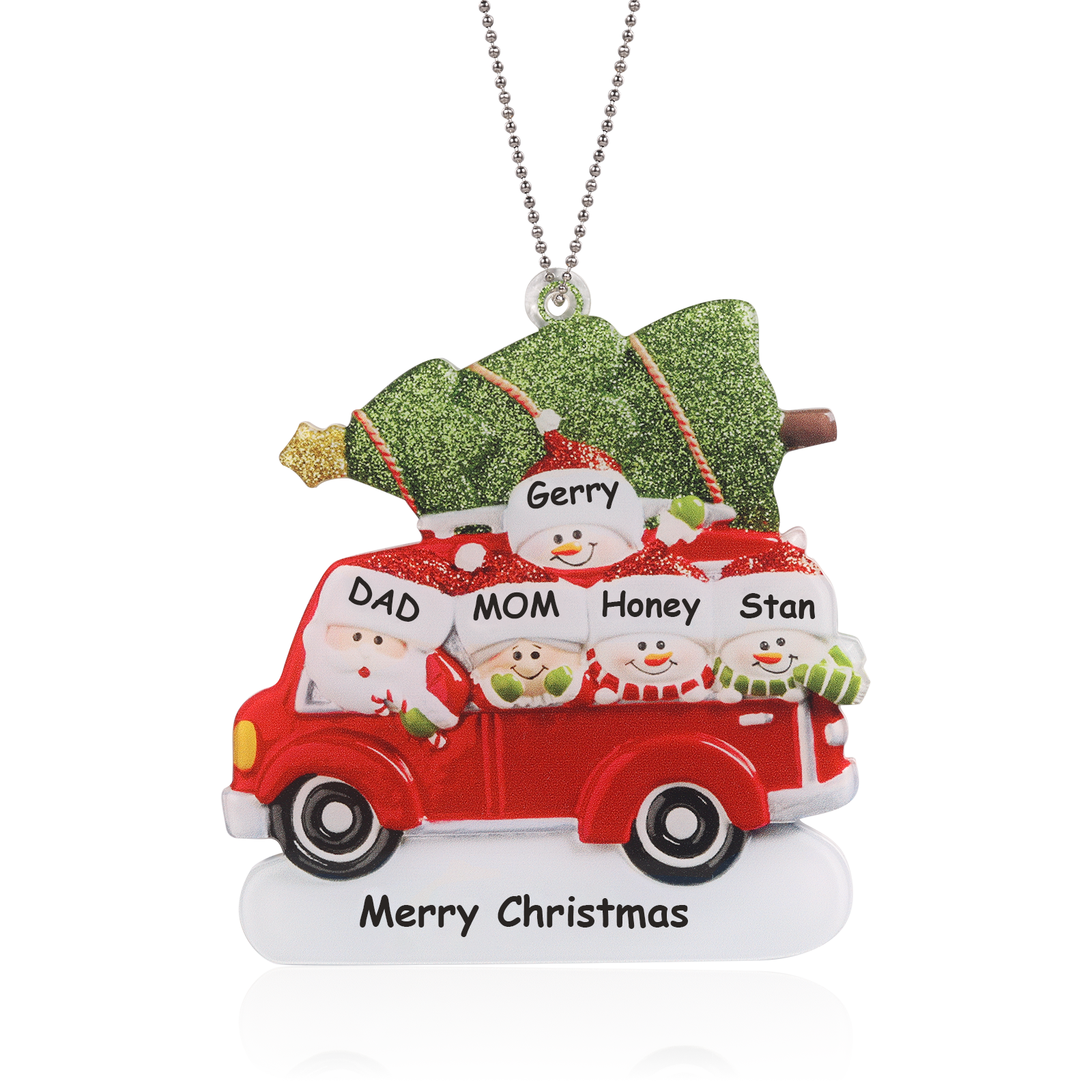Personalised Car Christmas Ornament - handmade