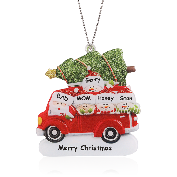 Personalised Car Christmas Ornament - handmade
