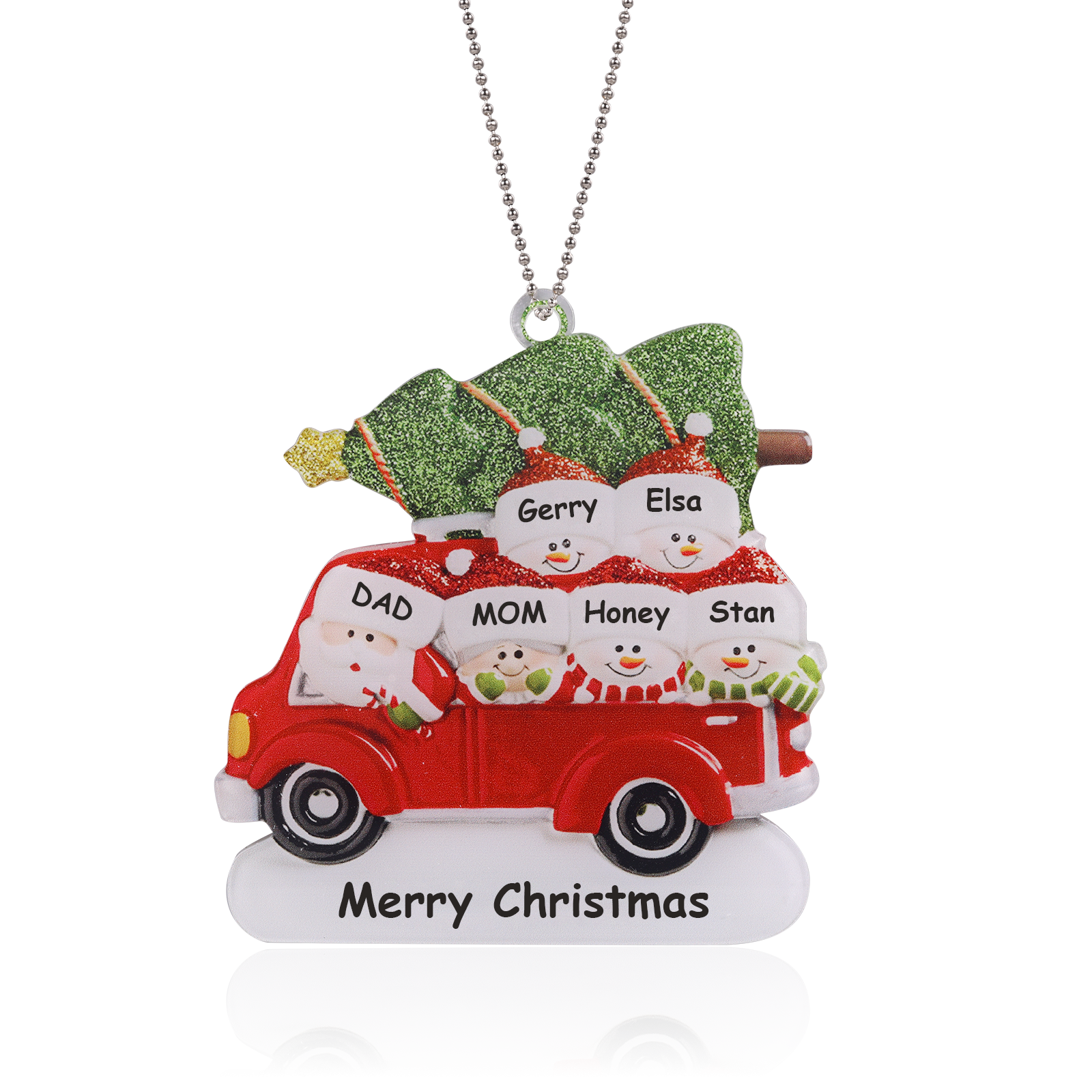 Personalised Car Christmas Ornament - handmade