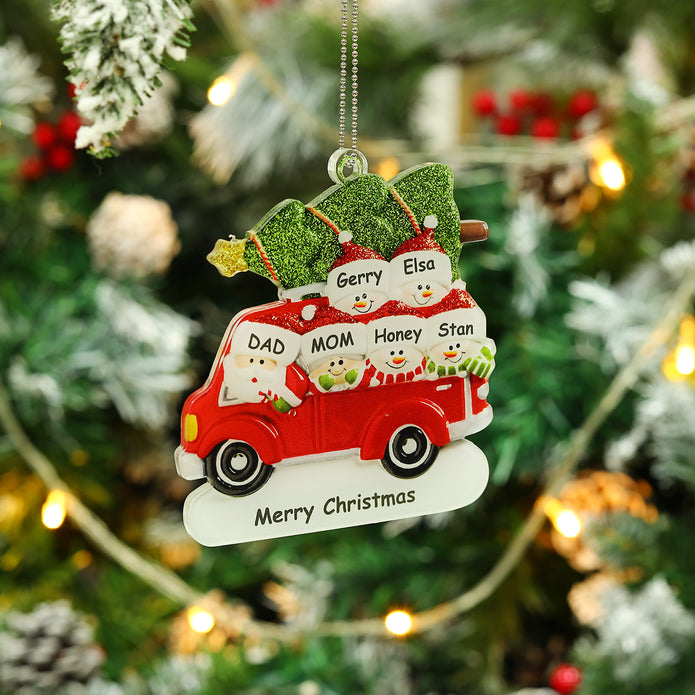 Personalised Car Christmas Ornament - handmade