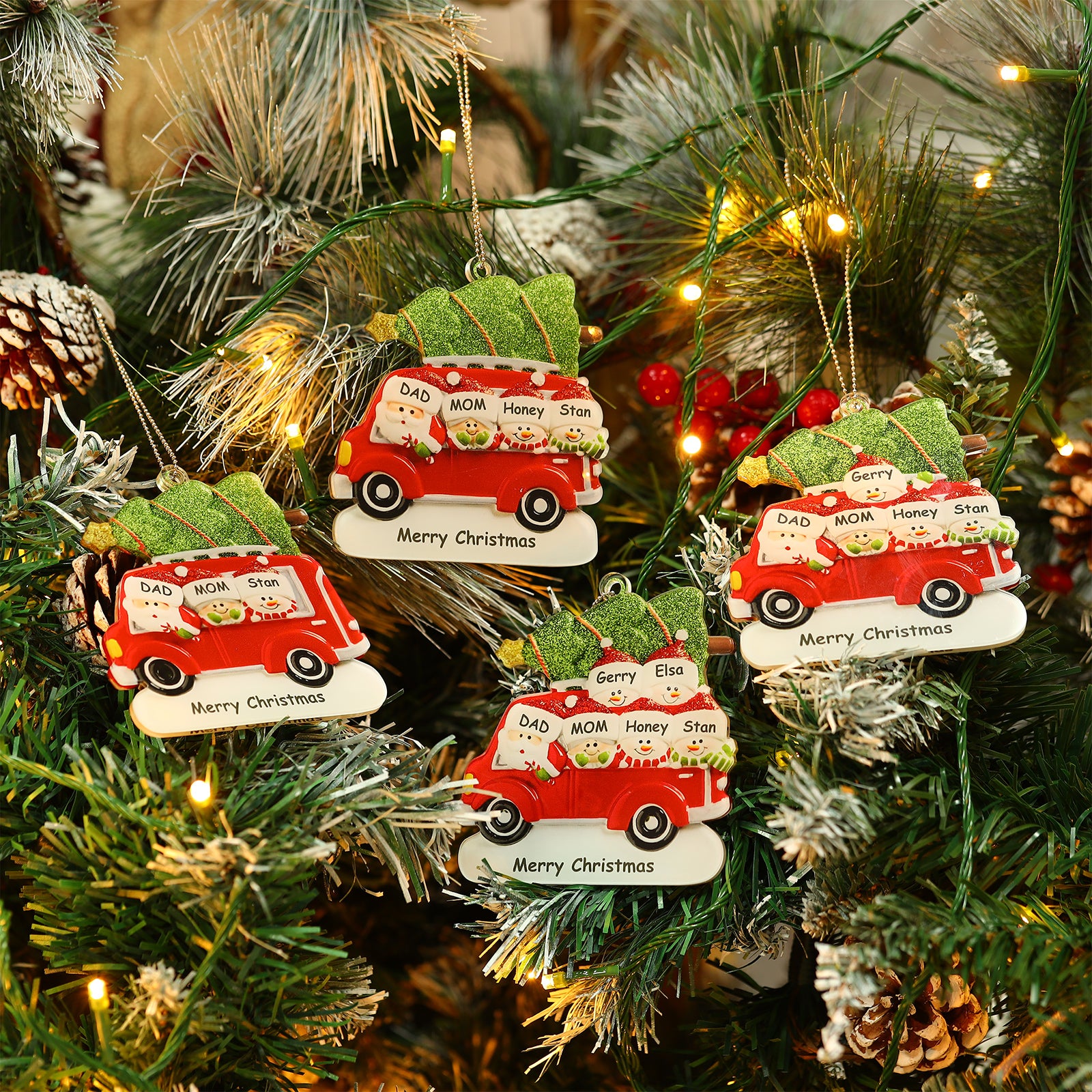 Personalised Car Christmas Ornament - handmade