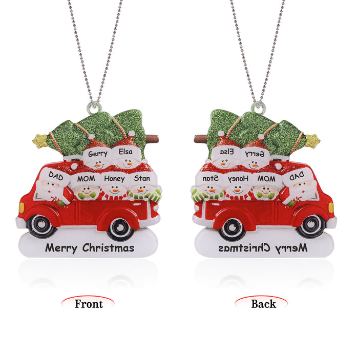 Personalised Car Christmas Ornament - handmade