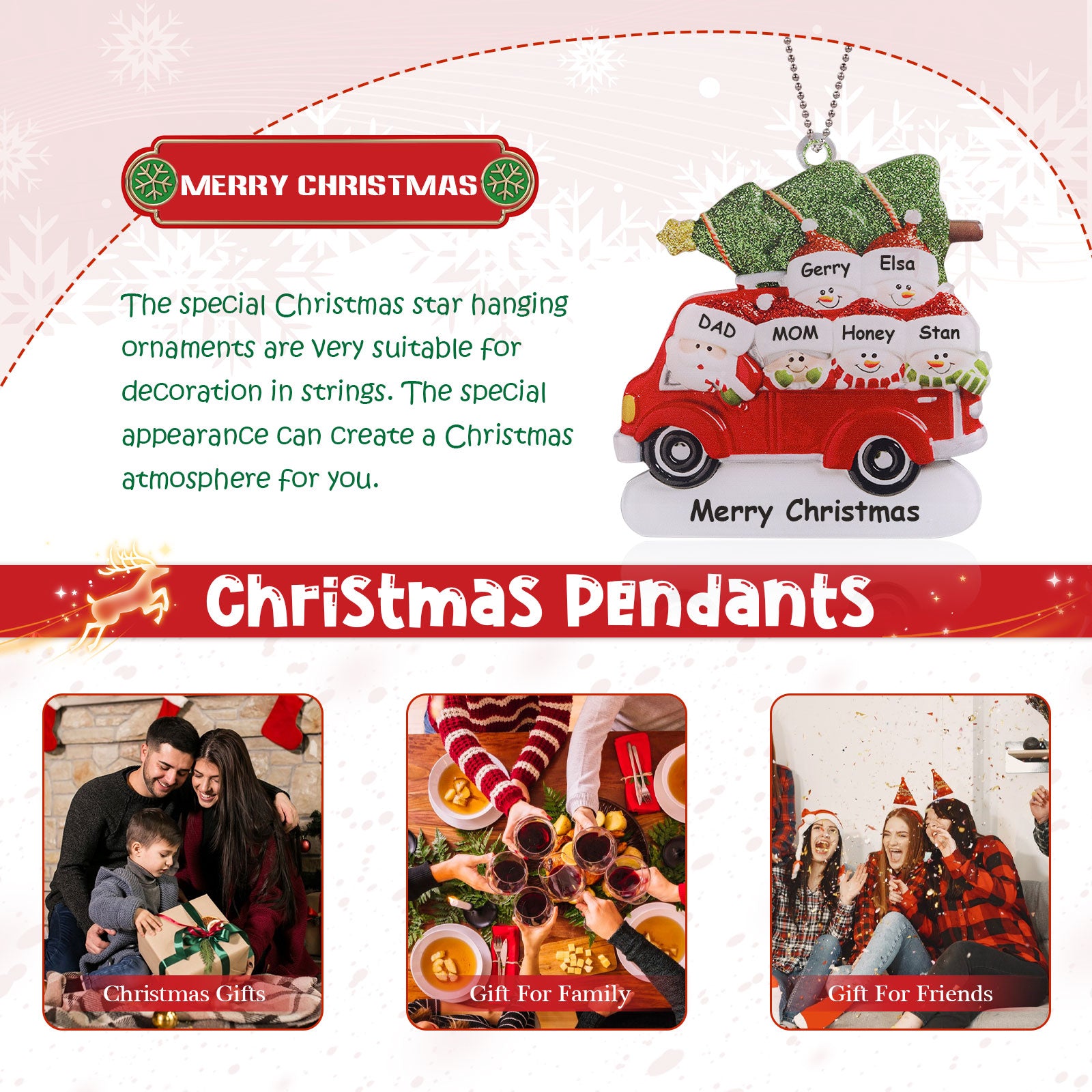 Personalised Car Christmas Ornament - handmade