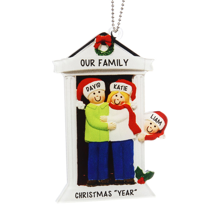 Personalised Christmas Name Ornament - handmade