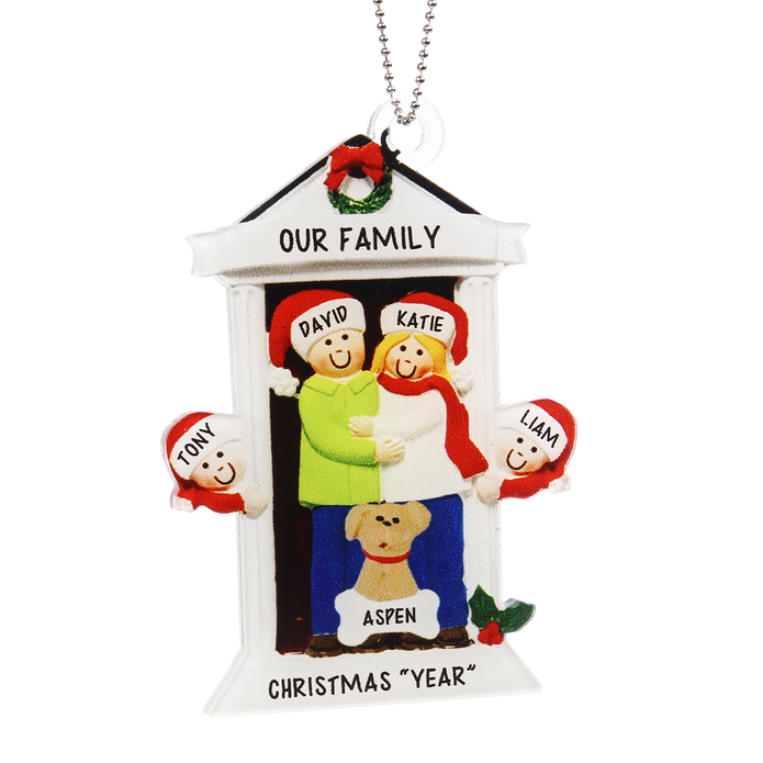 Personalised Christmas Name Ornament - handmade