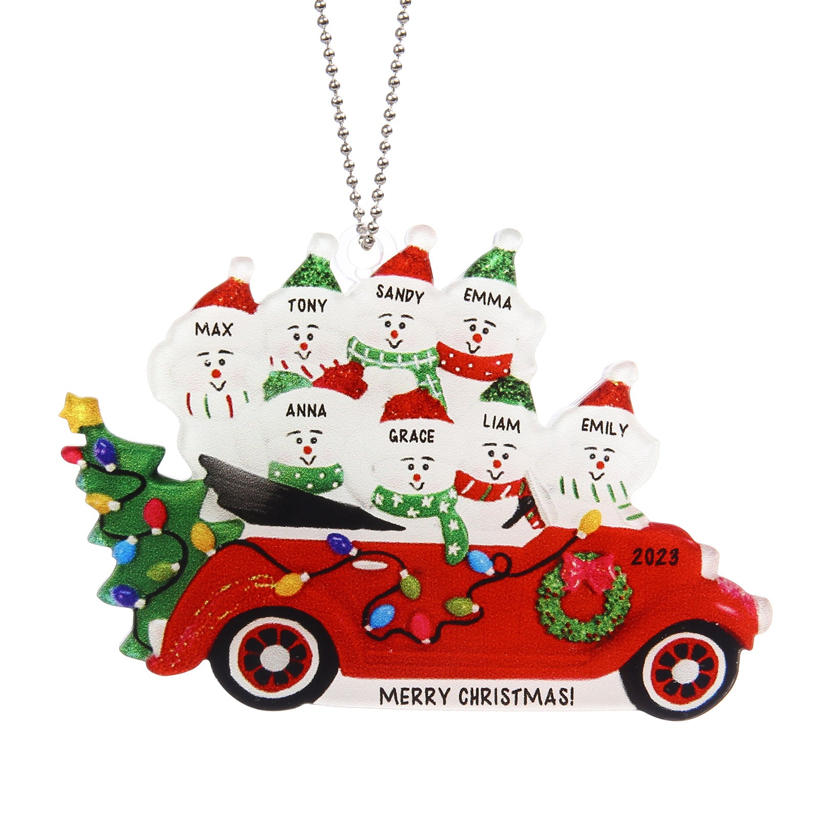 Personalised Christmas Name Ornament - handmade