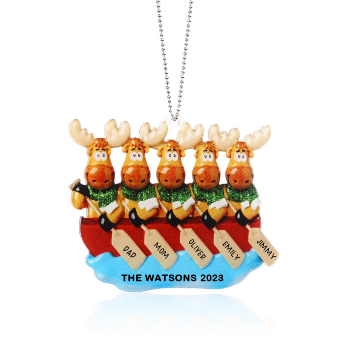 Personalised Elk Christmas Ornament - handmade