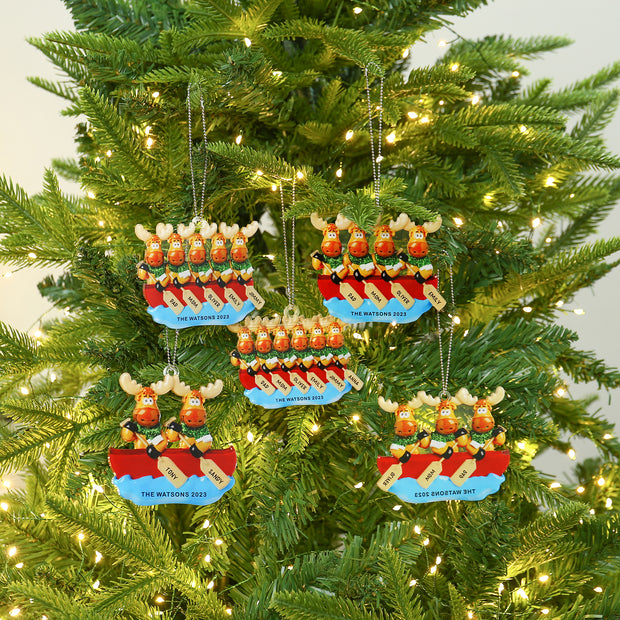 Personalised Elk Christmas Ornament - handmade