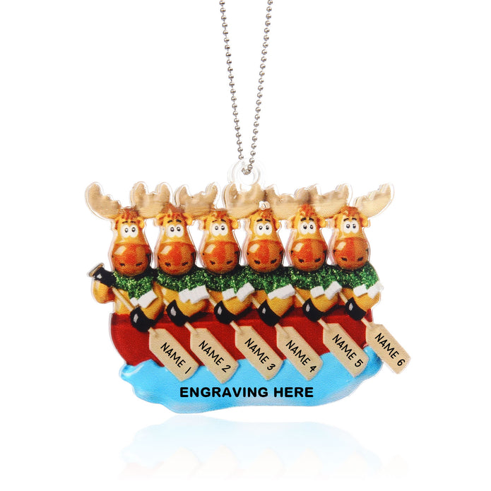 Personalised Elk Christmas Ornament - handmade