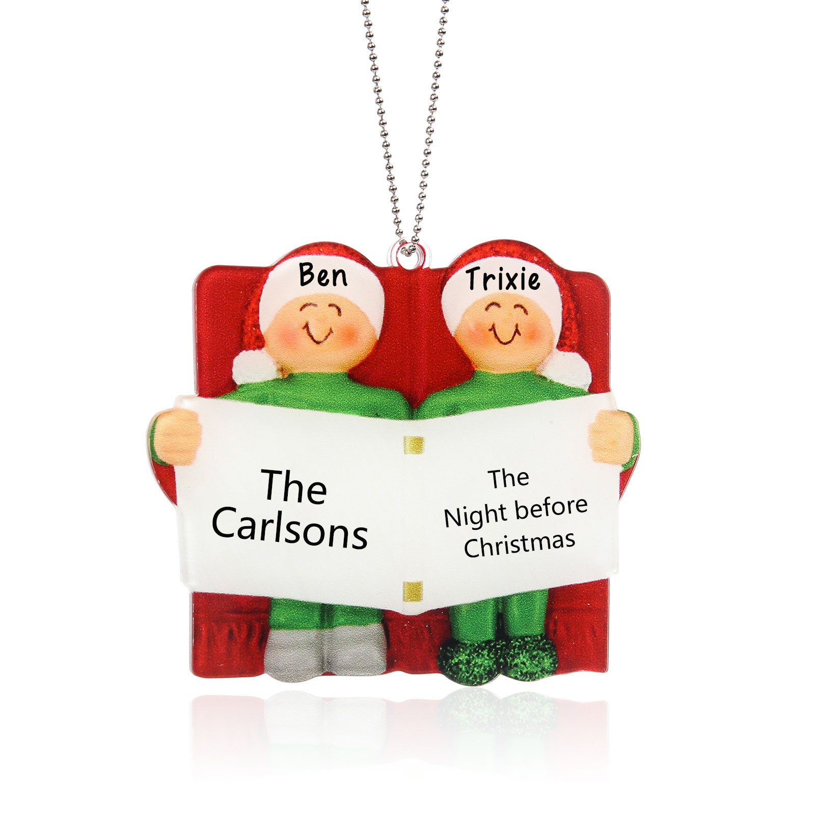 Personalised Christmas Name Ornament - handmade
