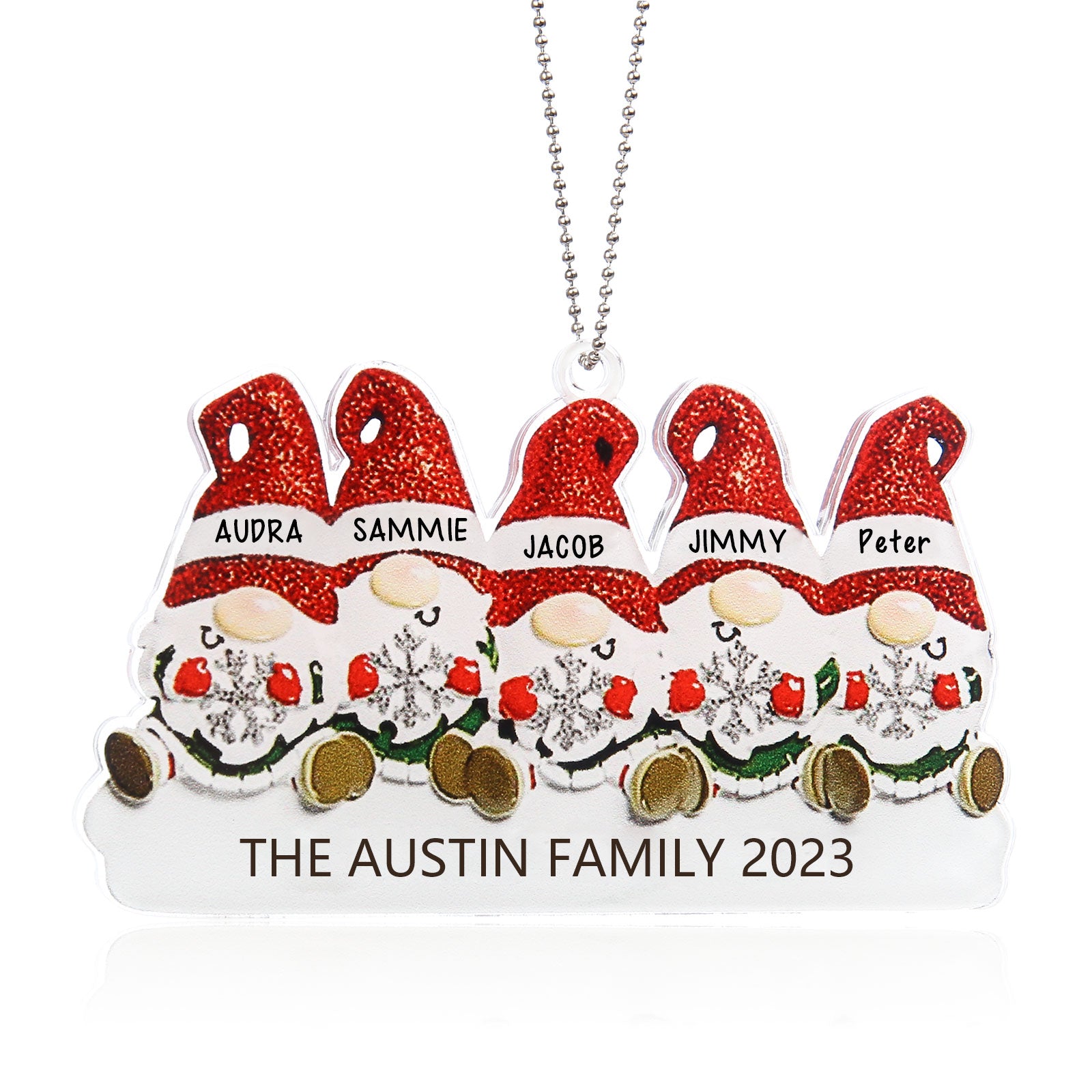 Personalised Christmas Name Ornament - handmade