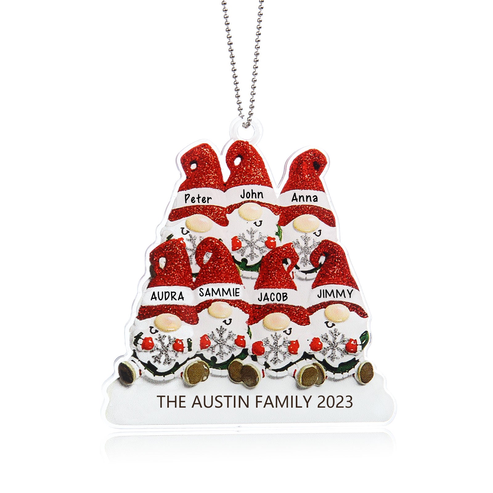 Personalised Christmas Name Ornament - handmade