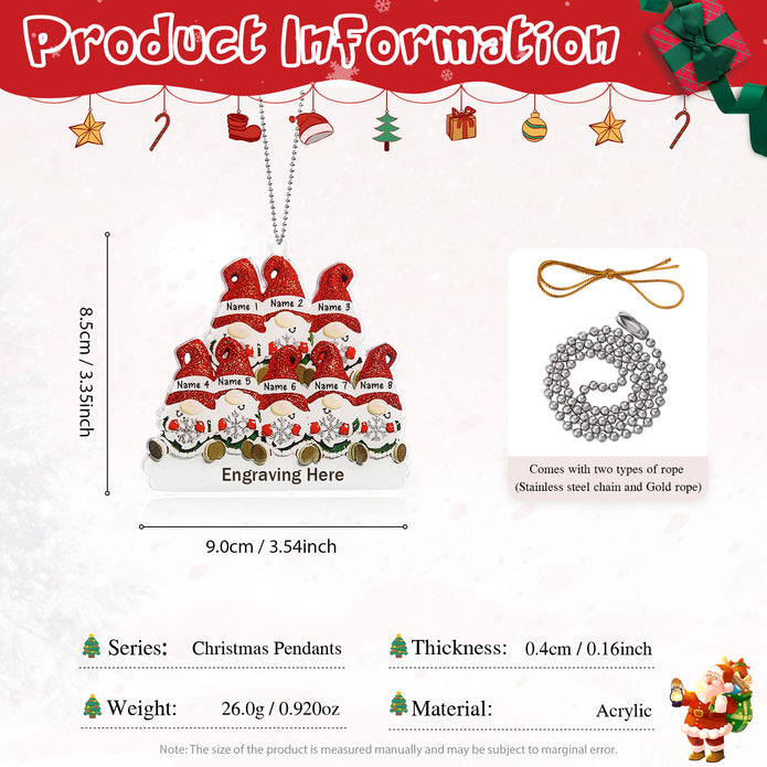 Personalised Christmas Name Ornament - handmade