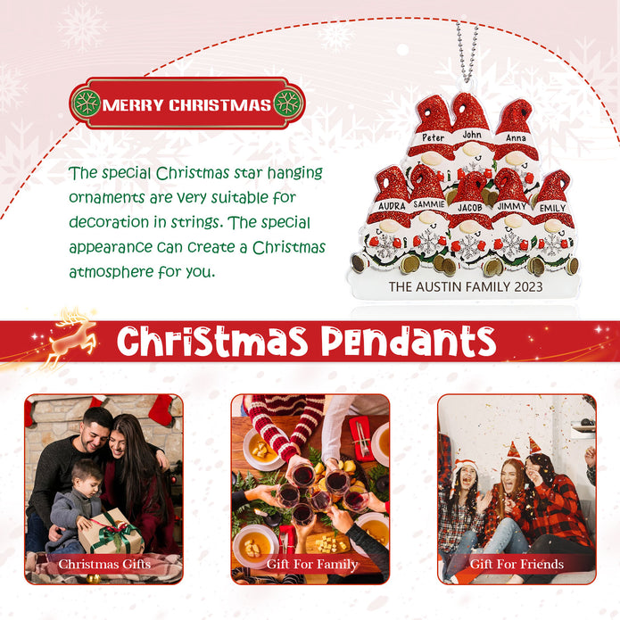 Personalised Christmas Name Ornament - handmade