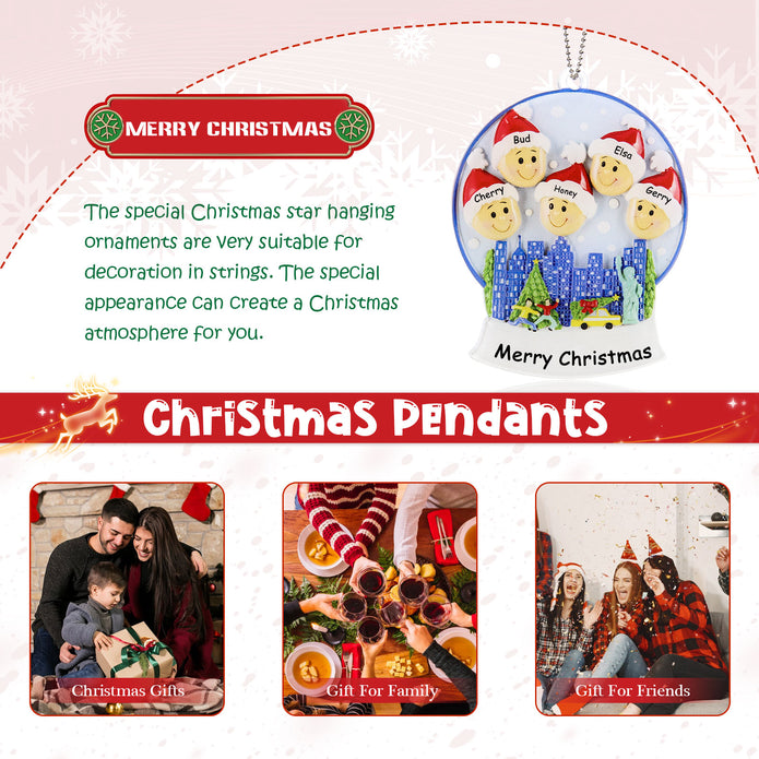 Personalised Christmas Name Ornament - handmade