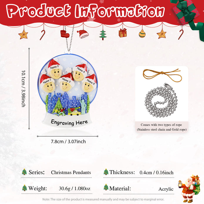 Personalised Christmas Name Ornament - handmade