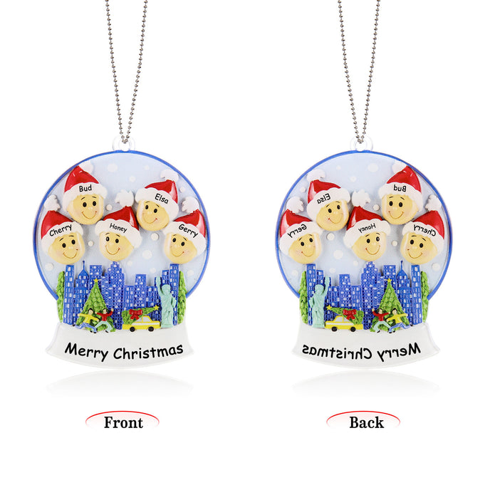 Personalised Christmas Name Ornament - handmade