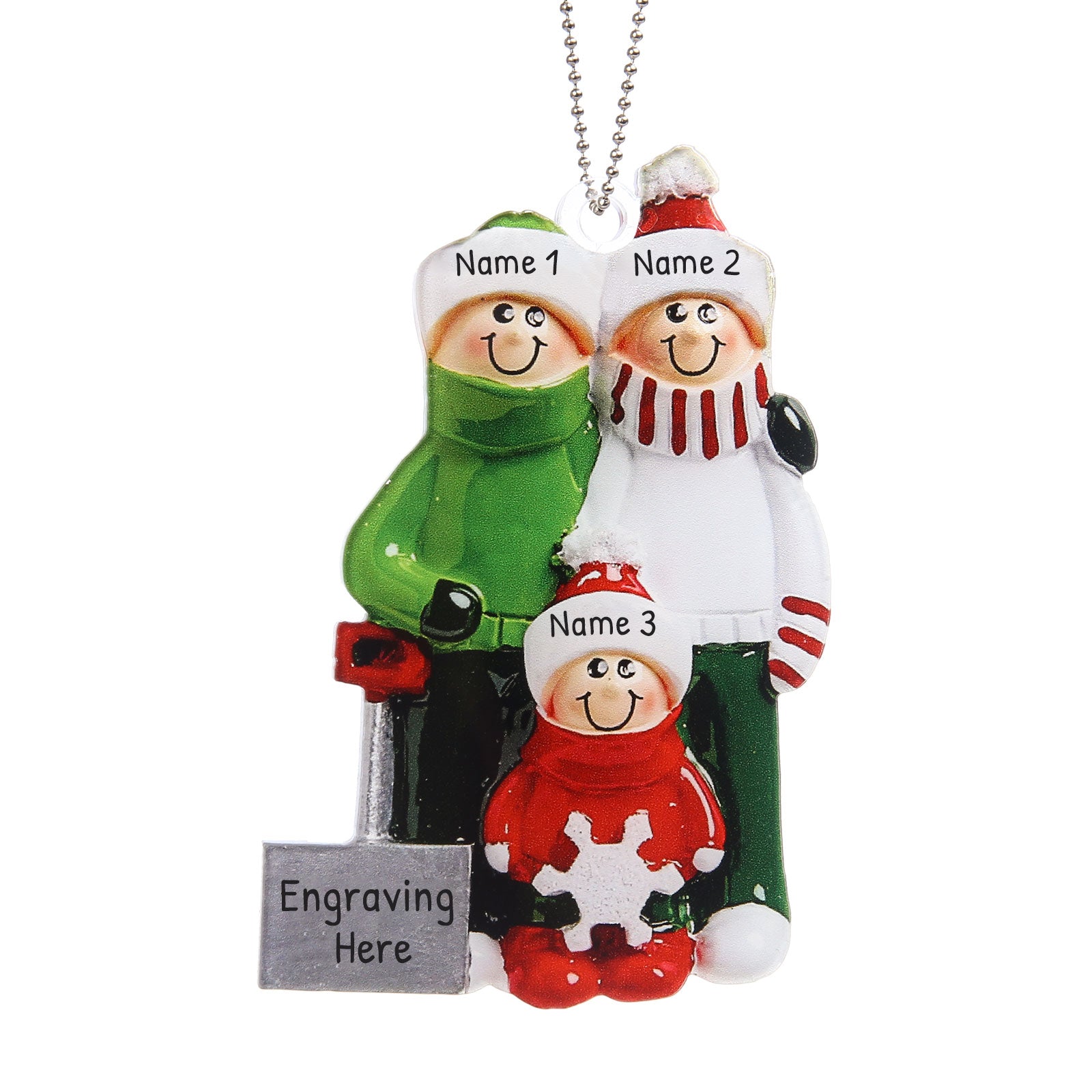 Personalised Christmas Name Ornament - handmade