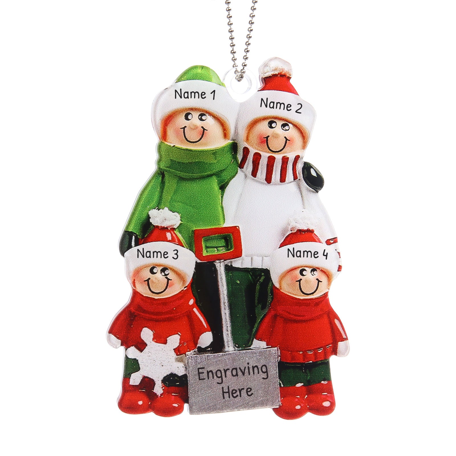 Personalised Christmas Name Ornament - handmade