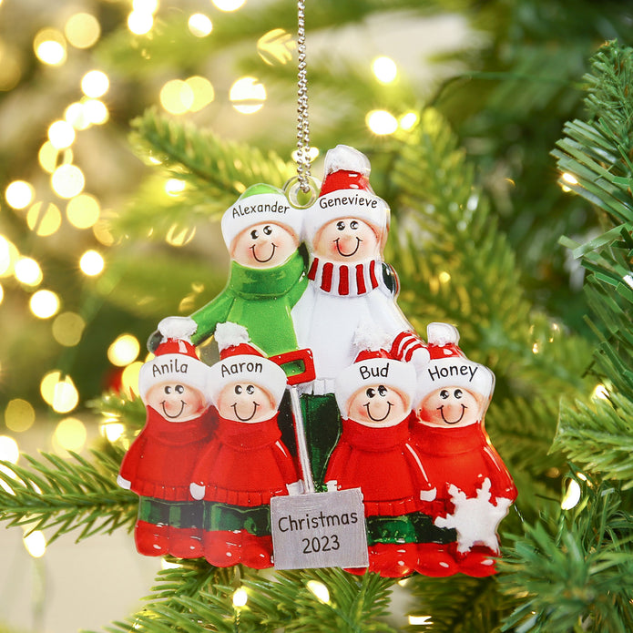 Personalised Christmas Name Ornament - handmade