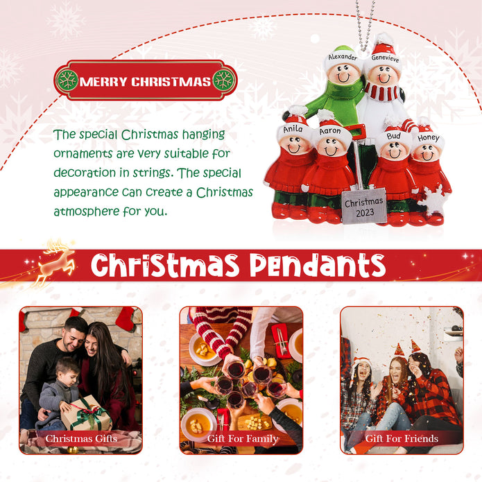 Personalised Christmas Name Ornament - handmade