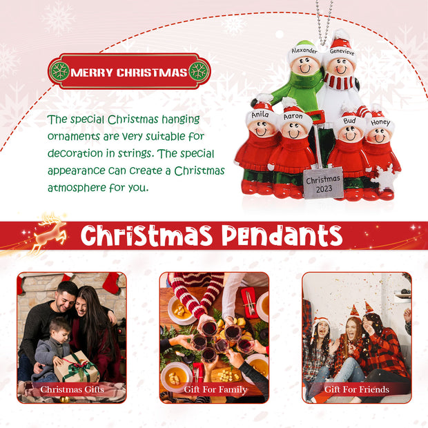 Personalised Christmas Name Ornament - handmade