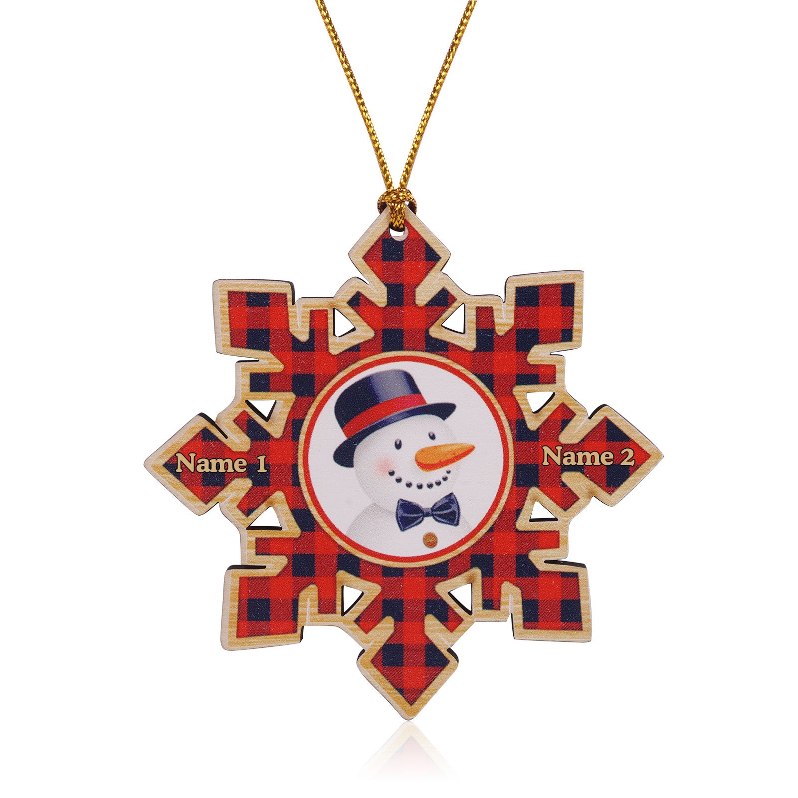 Personalised Christmas Name Ornament - handmade