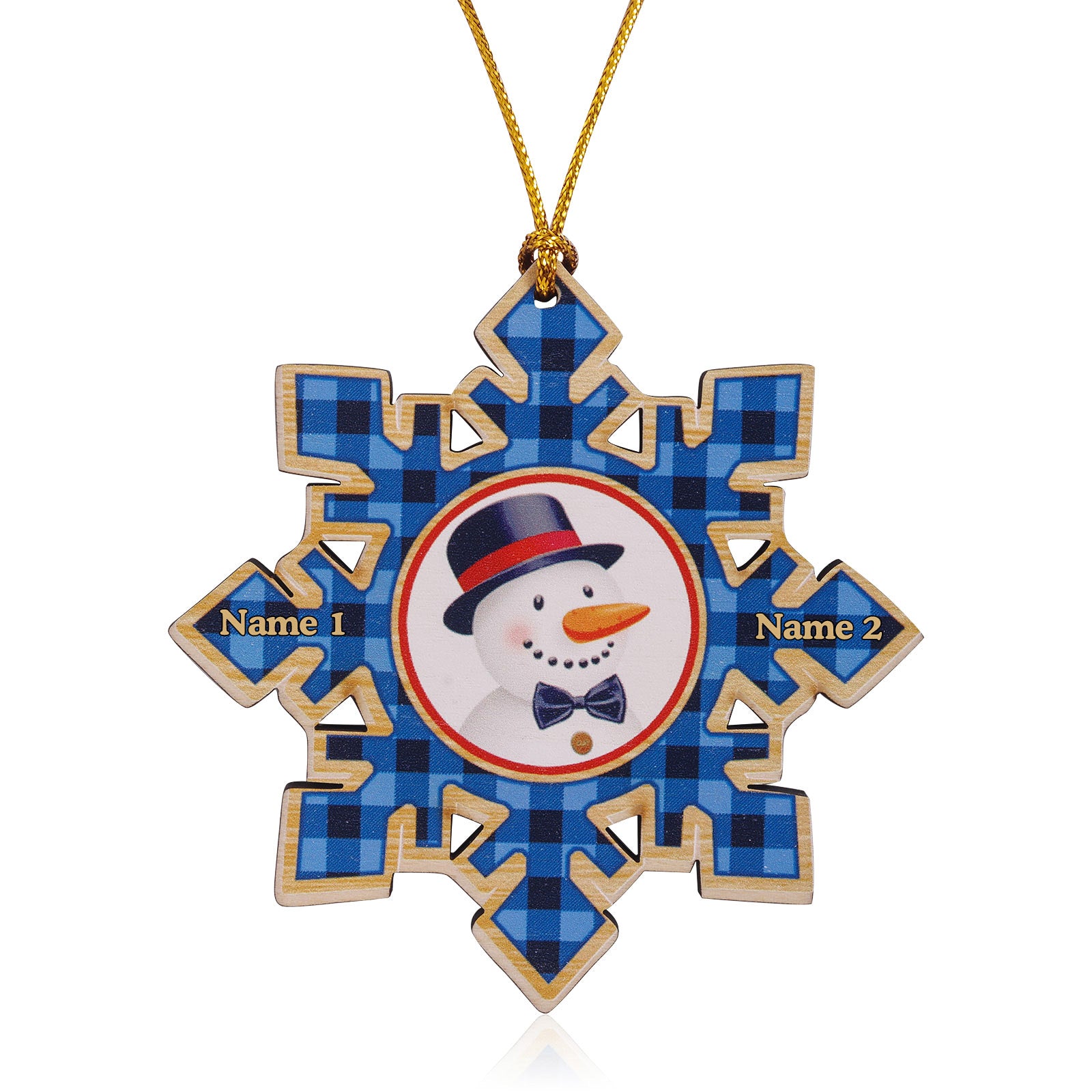 Personalised Christmas Name Ornament - handmade