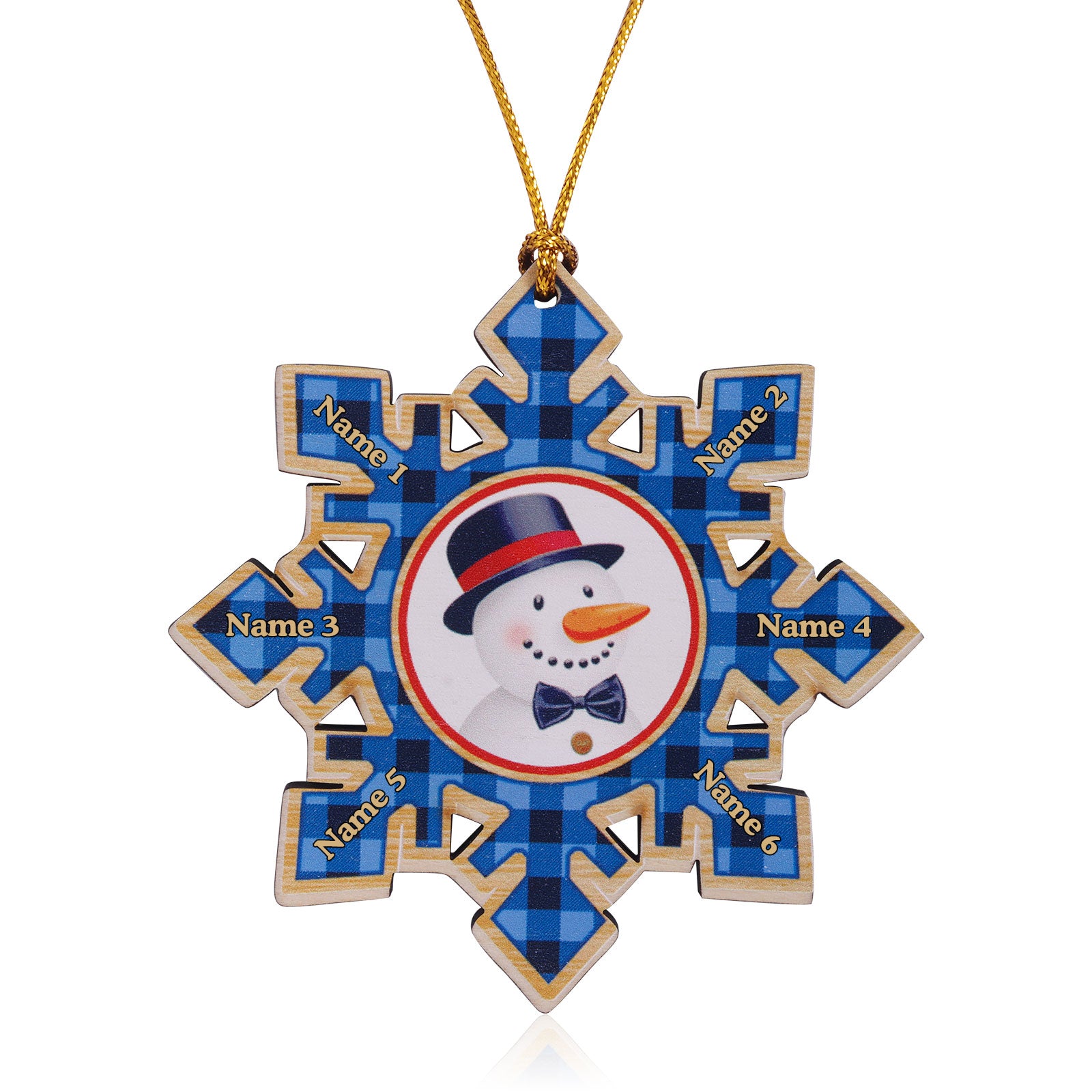 Personalised Christmas Name Ornament - handmade