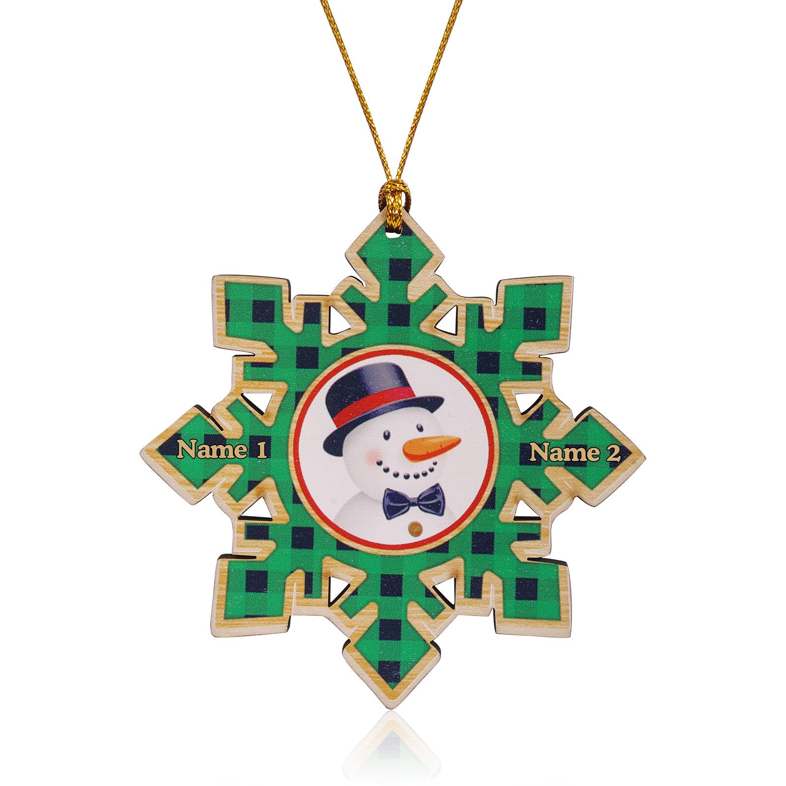 Personalised Christmas Name Ornament - handmade