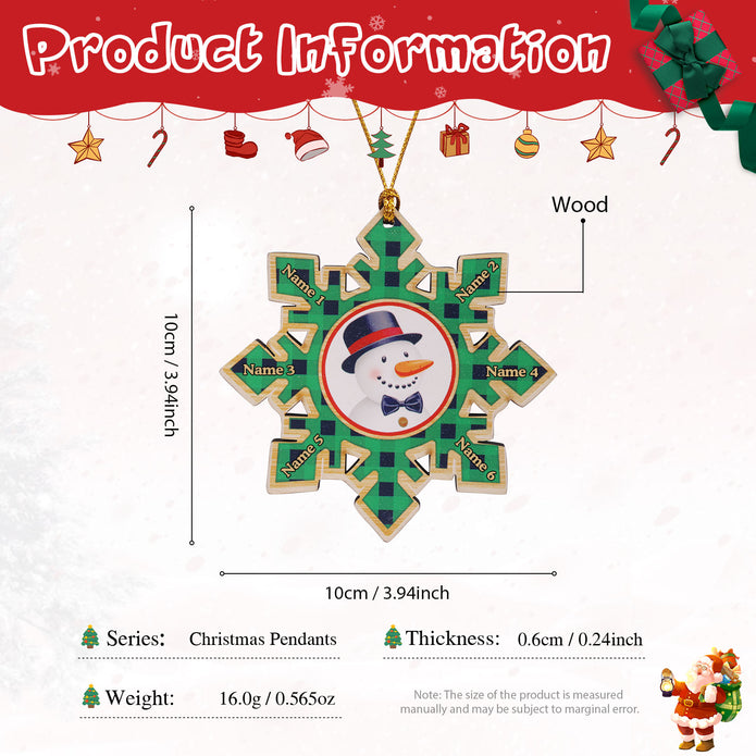 Personalised Christmas Name Ornament - handmade